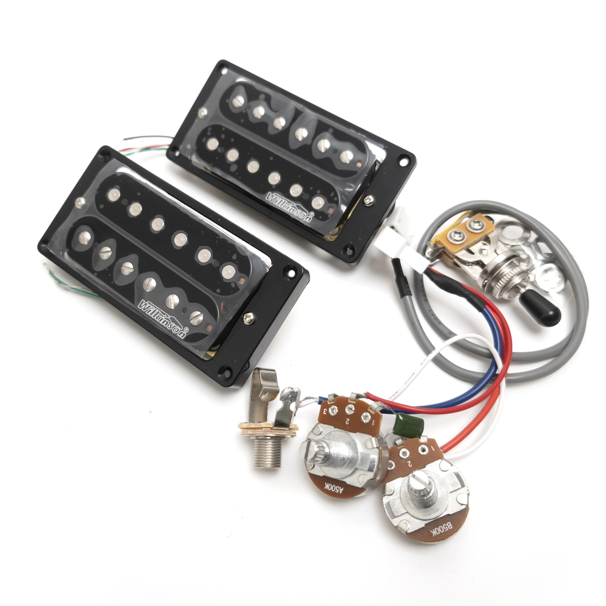 Wilkinson Guitar Humbucker Pickups BridgeNeck Pickup for LP with 1V1T Wiring Harness 4C Electric Guitars Replacement Parts
Wilkinson Guitar Humbucker Pickups BridgeNeck Pickup for LP with 1V1T Wiring Harness 4C Electric Guitars Replacement Parts