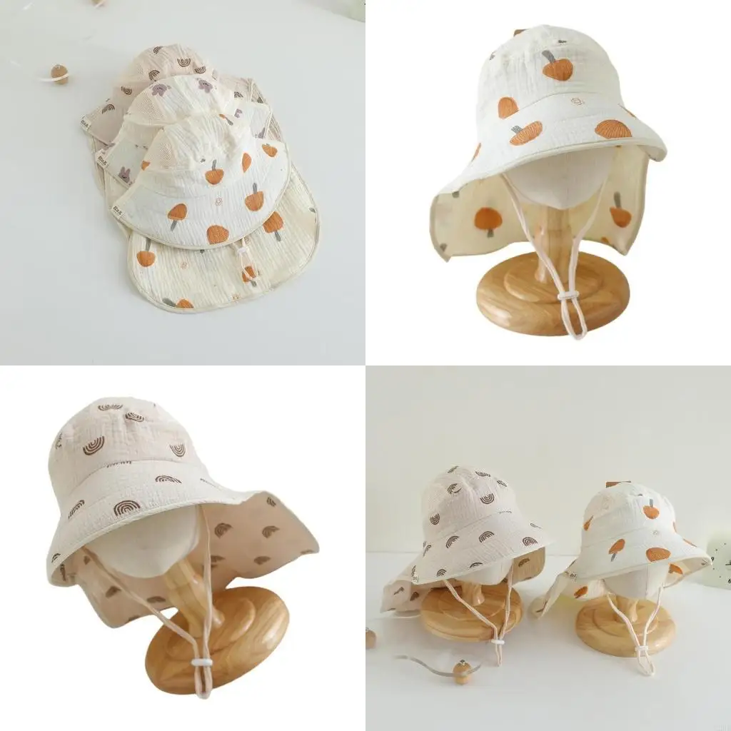 Baby Sun Hat Shawl Fisherman Caps for Kids Aged 2-6 Years with Adjustable Strap A2UB 
Baby Sun Hat Shawl Fisherman Caps for Kids Aged 2-6 Years with Adjustable Strap A2UB