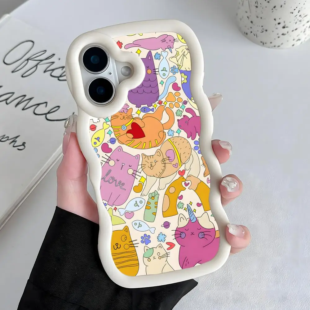 Cat Kitten Kawaii Phone Case for iPhone 17 16 15 14 13 12 11 Air Pro Max Plus White Soft TPU Wavy Edge Cover
Cat Kitten Kawaii Phone Case for iPhone 17 16 15 14 13 12 11 Air Pro Max Plus White Soft TPU Wavy Edge Cover