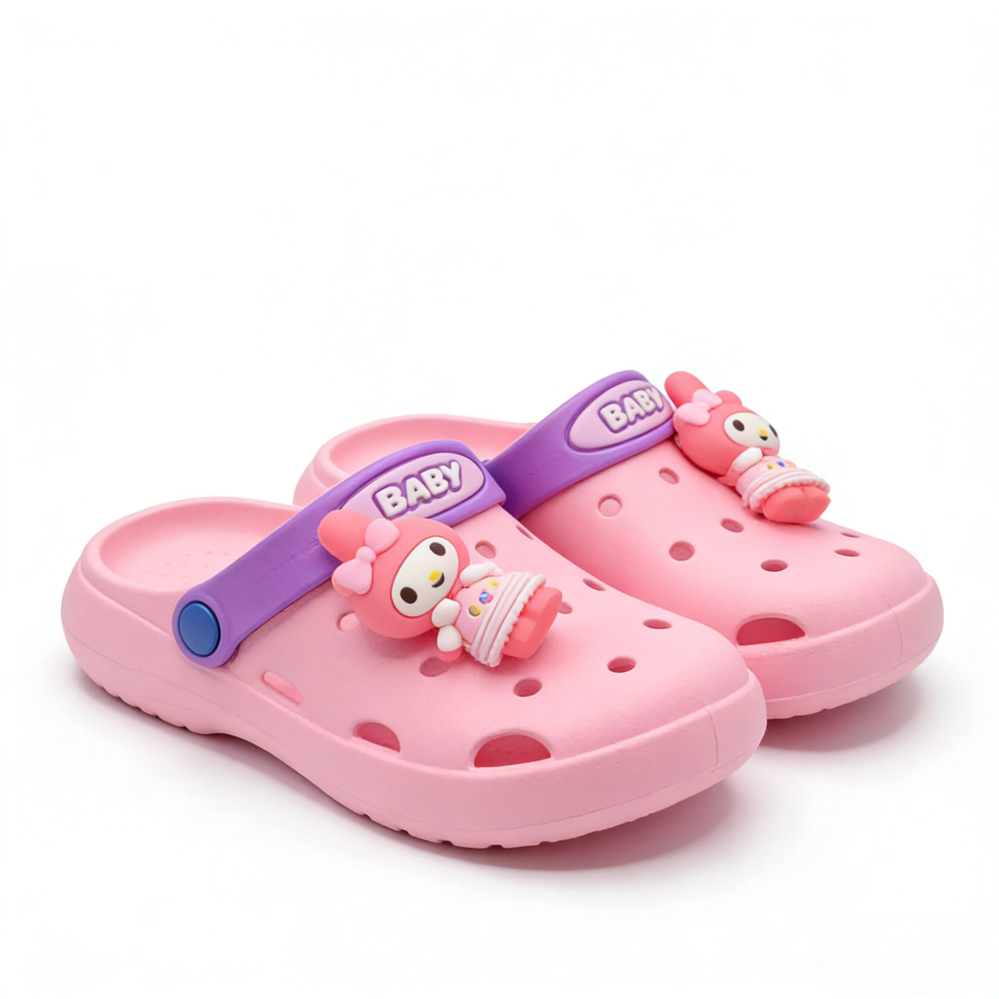 Детские тапочки Sanrio My Melody, летняя модная обувь из ПВХ для детей, дизайнерская обувь с противоскользящей толстой подошвой, синий, розовый цвет, размер 20-33, 3699
Детские тапочки Sanrio My Melody, летняя модная обувь из ПВХ для детей, дизайнерская обувь с противоскользящей толстой подошвой, синий, розовый цвет, размер 20-33, 3699