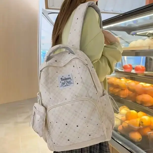 Fashion Stylish Schoolbag Campus Student Commute Shoulder Bag Simple Versatile Large Capacity Female Daily Casual Nylon Backpack
Fashion Stylish Schoolbag Campus Student Commute Shoulder Bag Simple Versatile Large Capacity Female Daily Casual Nylon Backpack