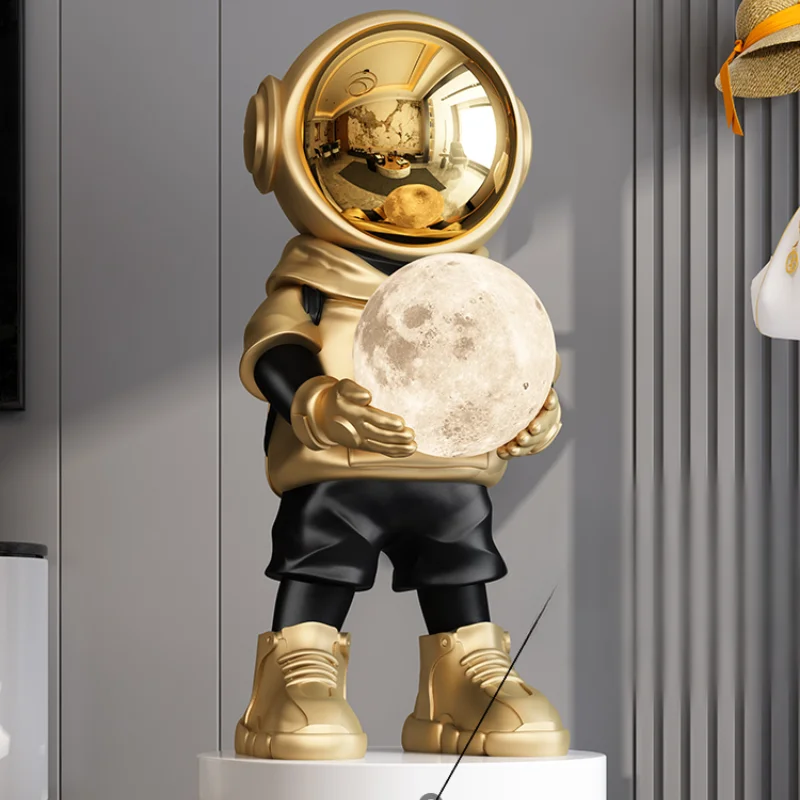 Living room astronaut astronaut large floor lamp ornament light luxury high-end TV cabinet next to decorative housewarming gifts
Living room astronaut astronaut large floor lamp ornament light luxury high-end TV cabinet next to decorative housewarming gifts