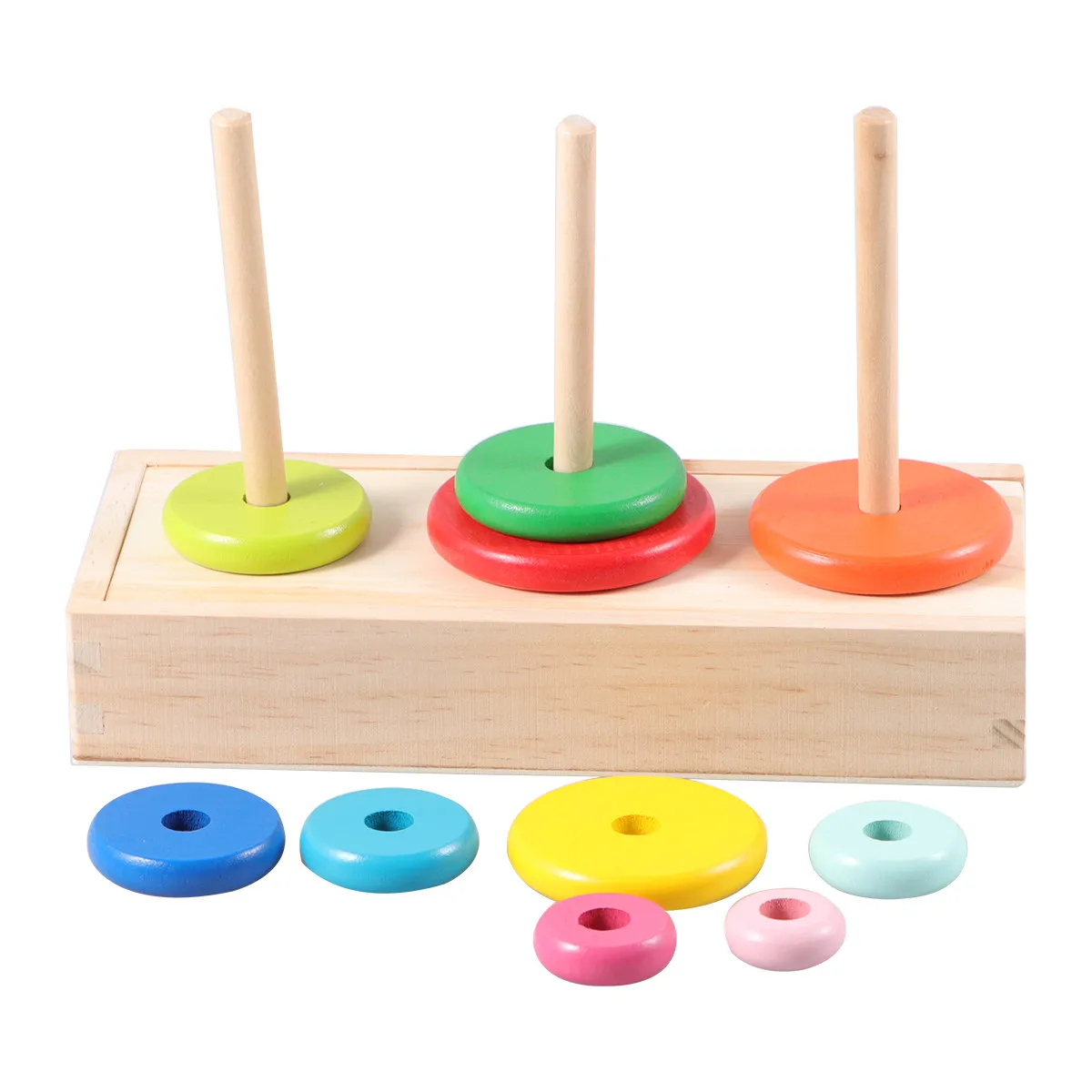 1Set Wooden Puzzle Ring Tower Colorful Large Size Educational Developmental Tool for Kids Creativity Logic Measurement Skills
1Set Wooden Puzzle Ring Tower Colorful Large Size Educational Developmental Tool for Kids Creativity Logic Measurement Skills