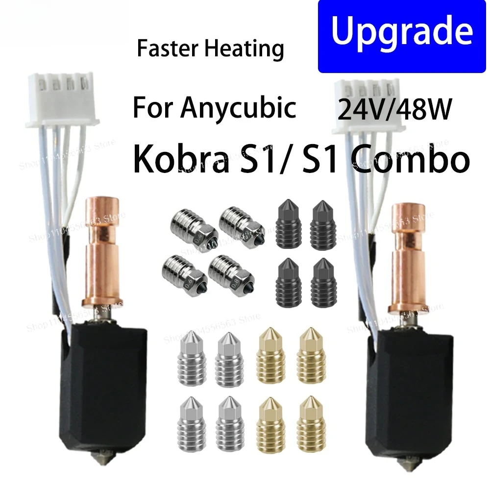 Подходит для керамической насадки Hotend Kobra S1, комбинированной головки Kobra S1 Combo Head S1C для 3D-принтера, 24В 48Вт, быстрый нагрев, 320. ℃ Аксессуары для 3D-принтеров
Подходит для керамической насадки Hotend Kobra S1, комбинированной головки Kobra S1 Combo Head S1C для 3D-принтера, 24В 48Вт, быстрый нагрев, 320. ℃ Аксессуары для 3D-принтеров