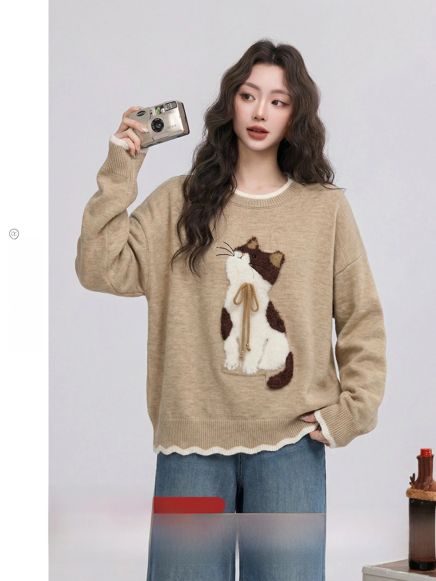 Retro Style Cute Pattern Knitted Sweater Women's Winter Warm Long Sleeve round Neck Soft Acrylic Polyester Nylon Blend Top
Retro Style Cute Pattern Knitted Sweater Women's Winter Warm Long Sleeve round Neck Soft Acrylic Polyester Nylon Blend Top