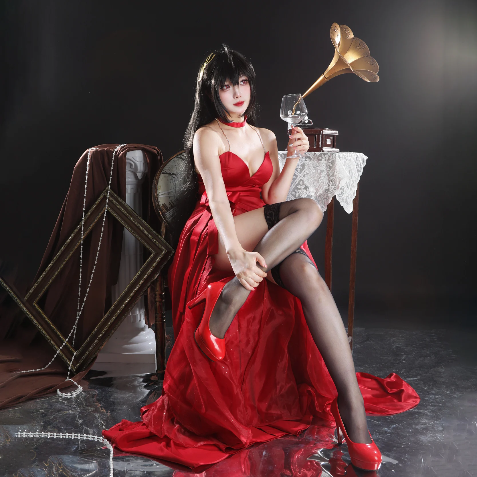 Azur Lane IJN Taiho Cosplay Costume Game IJN Taiho Sexy Red Dress Female Halloween Costume Party Dress
Azur Lane IJN Taiho Cosplay Costume Game IJN Taiho Sexy Red Dress Female Halloween Costume Party Dress