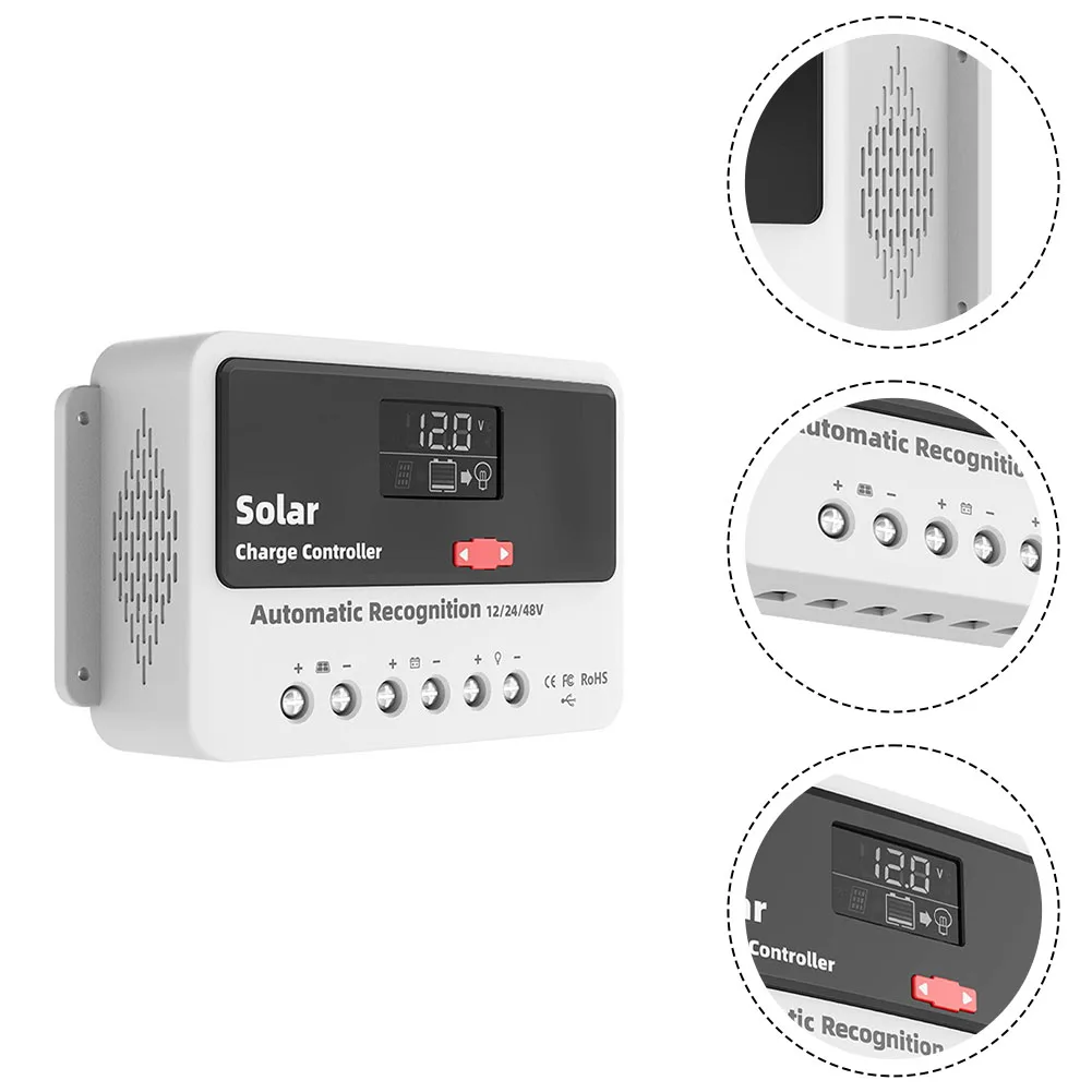 Solar Charge Controller 10A-60A PWM Solar Panel Charger Discharge Regulator 12V 24V 48V Lithium Battery Solar Controller LCD
Solar Charge Controller 10A-60A PWM Solar Panel Charger Discharge Regulator 12V 24V 48V Lithium Battery Solar Controller LCD