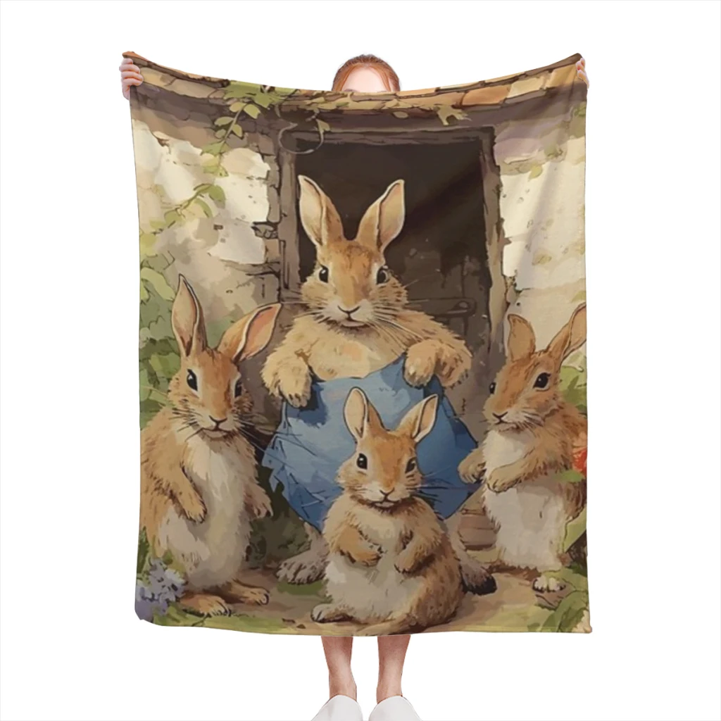 Rabbit Family in a Cottage Garden Medium Blanket Fluffy Soft Bedroom Decor Sofa Blankets Comforter Home and Decoration
Rabbit Family in a Cottage Garden Medium Blanket Fluffy Soft Bedroom Decor Sofa Blankets Comforter Home and Decoration