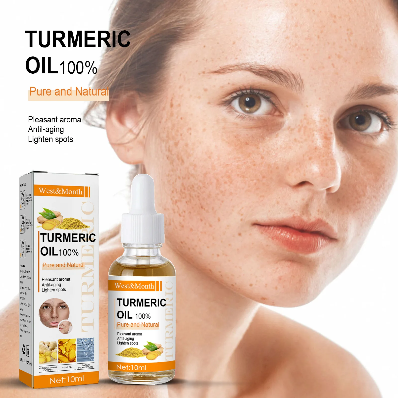 Turmeric Essence Oil Facial Skin Lighting Spots Firming Anti-Wrinkle Lifting Skin Care Whitening Moisturizing Oil Cosmetics
Turmeric Essence Oil Facial Skin Lighting Spots Firming Anti-Wrinkle Lifting Skin Care Whitening Moisturizing Oil Cosmetics