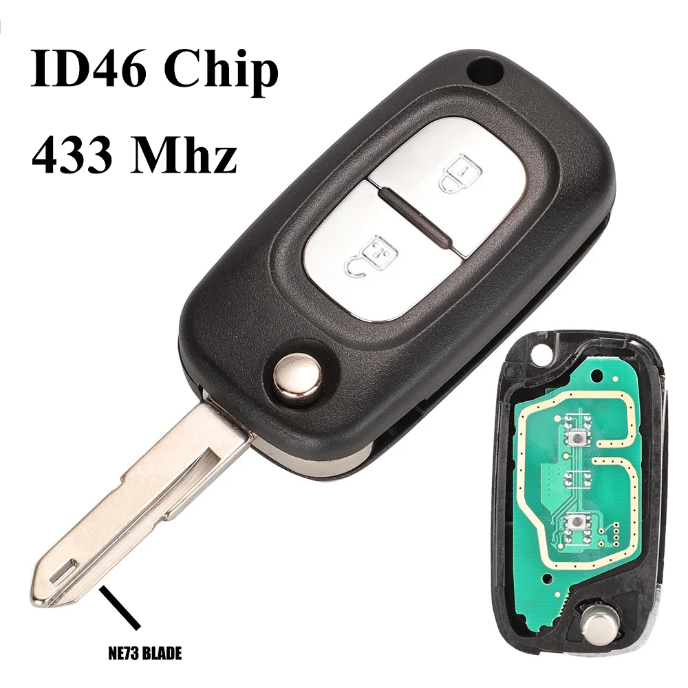 jingyuqin New FSK ID46 433MHZ Remote Car Key Case Shell Cover For Renault Clio 3 Megane 3 Kangoo Modus Folding Flid
jingyuqin New FSK ID46 433MHZ Remote Car Key Case Shell Cover For Renault Clio 3 Megane 3 Kangoo Modus Folding Flid