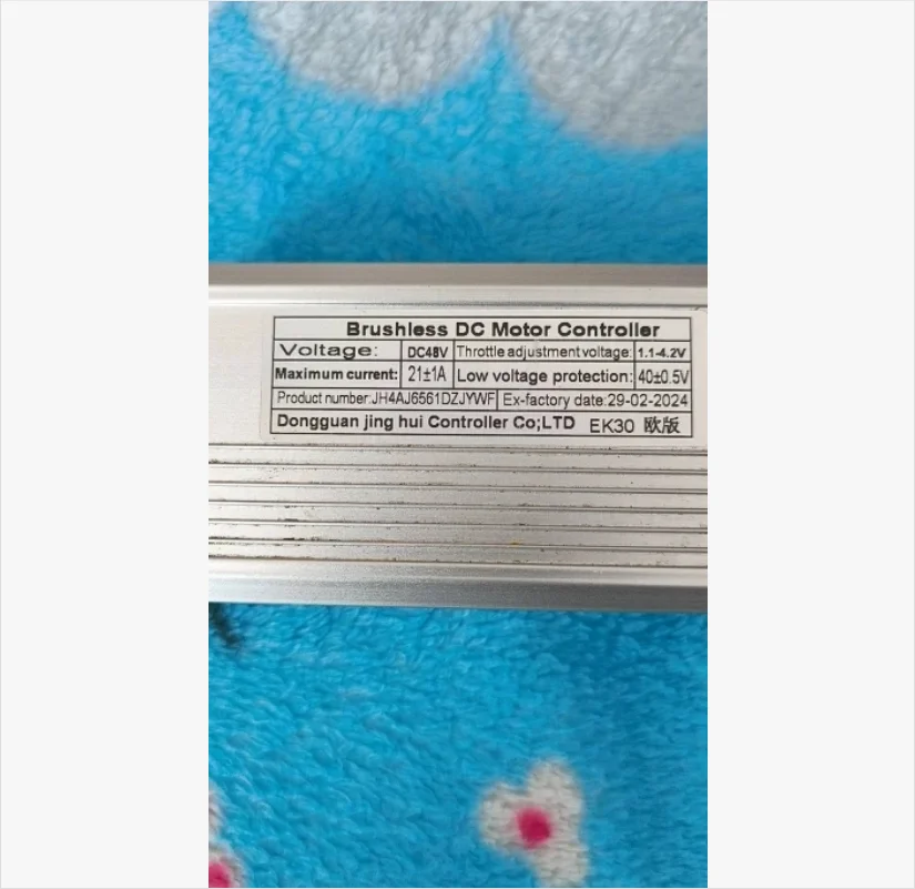 Customized JH4AJ6561DZJYWF DC48V 21A Motor Controller Model Electric Bicycle Accessory
Customized JH4AJ6561DZJYWF DC48V 21A Motor Controller Model Electric Bicycle Accessory