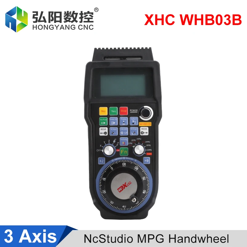 XHC WHB03B NcStudio USB беспроводной пульт дистанционного управления ручка 3-осевой подвесной маховик MPG, совместимый с фрезерным станком с ЧПУ Wihong V5 V8
XHC WHB03B NcStudio USB беспроводной пульт дистанционного управления ручка 3-осевой подвесной маховик MPG, совместимый с фрезерным станком с ЧПУ Wihong V5 V8