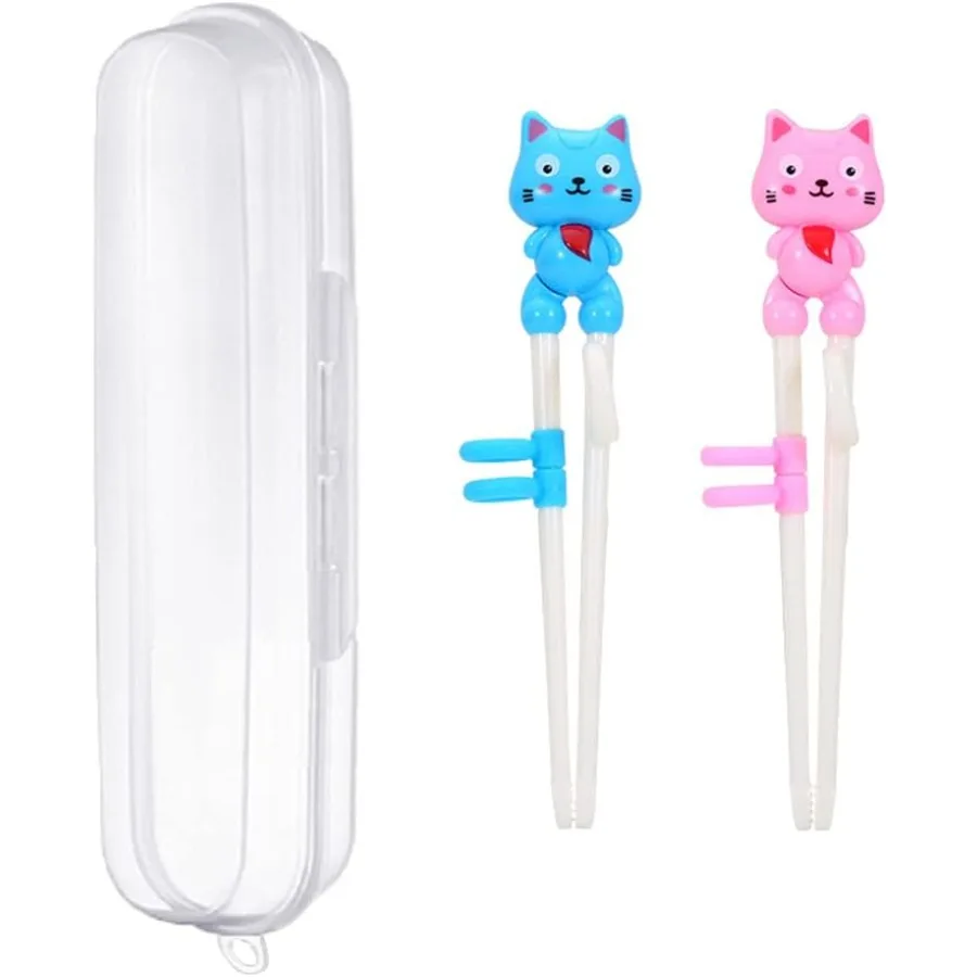 2 Pairs Chopsticks Cute Animal Cartoon Design Plastic Training Chopsticks for Chopstick Helper Trainer by Bolonie
2 Pairs Chopsticks Cute Animal Cartoon Design Plastic Training Chopsticks for Chopstick Helper Trainer by Bolonie
