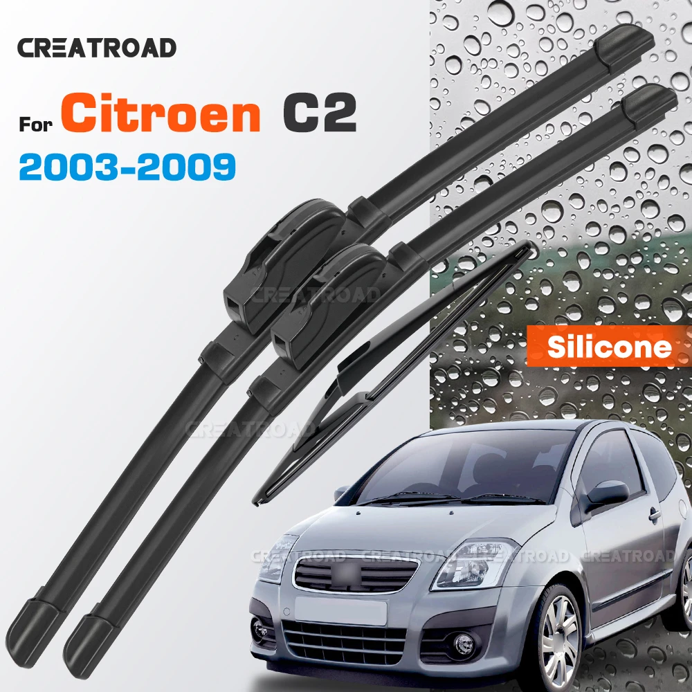 Silicone Wiper Blades Fit For Citroen C2 2003-2009 Coated Silent HD Wear-Resistant Windshield Wipers24"+18"+12"
Silicone Wiper Blades Fit For Citroen C2 2003-2009 Coated Silent HD Wear-Resistant Windshield Wipers24"+18"+12"
