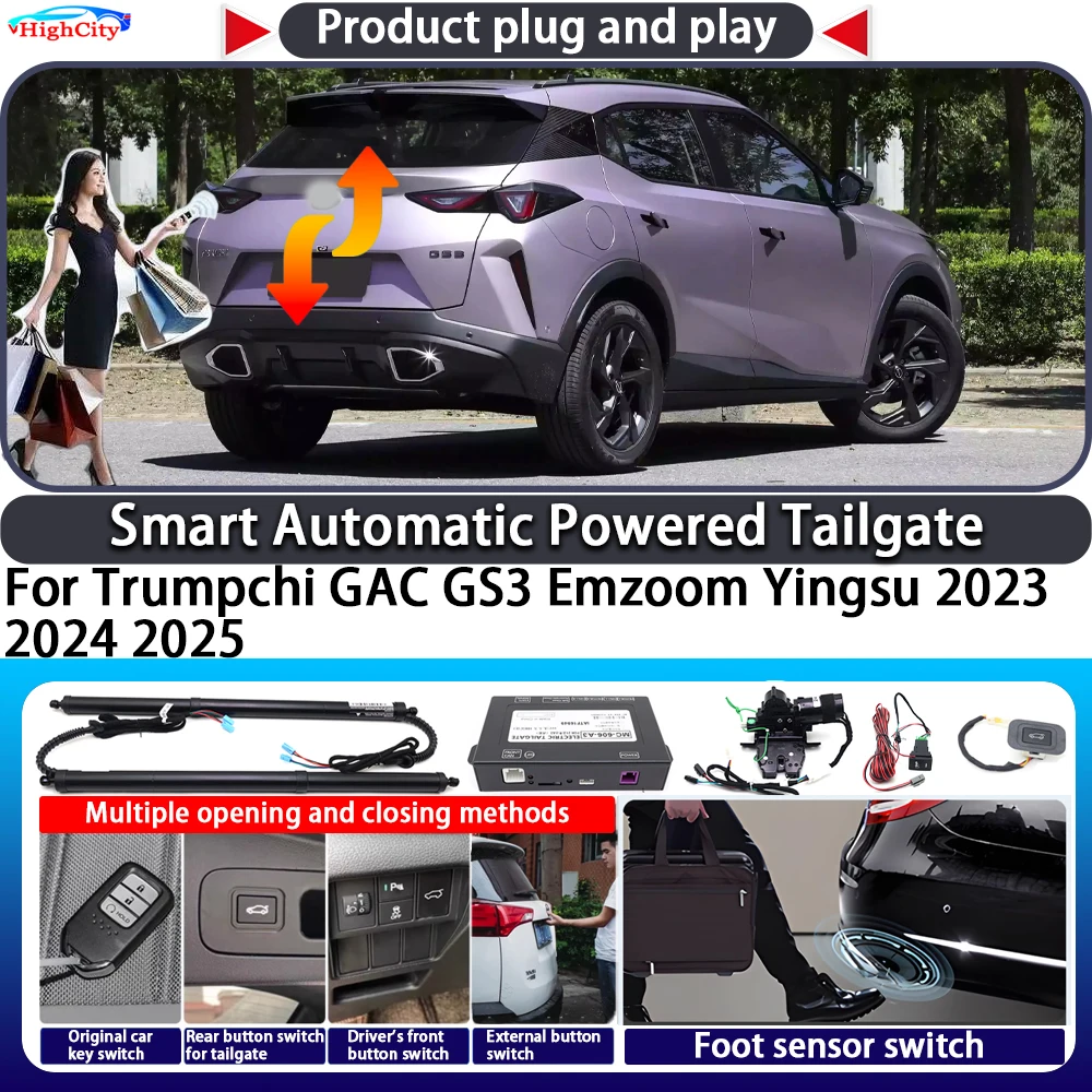 For Trumpchi GAC GS3 Emzoom Yingsu 2023 2024 2025 Smart Automatic Powered Tailgate Key Trunk Lift Close Electric Power Tailgate
For Trumpchi GAC GS3 Emzoom Yingsu 2023 2024 2025 Smart Automatic Powered Tailgate Key Trunk Lift Close Electric Power Tailgate