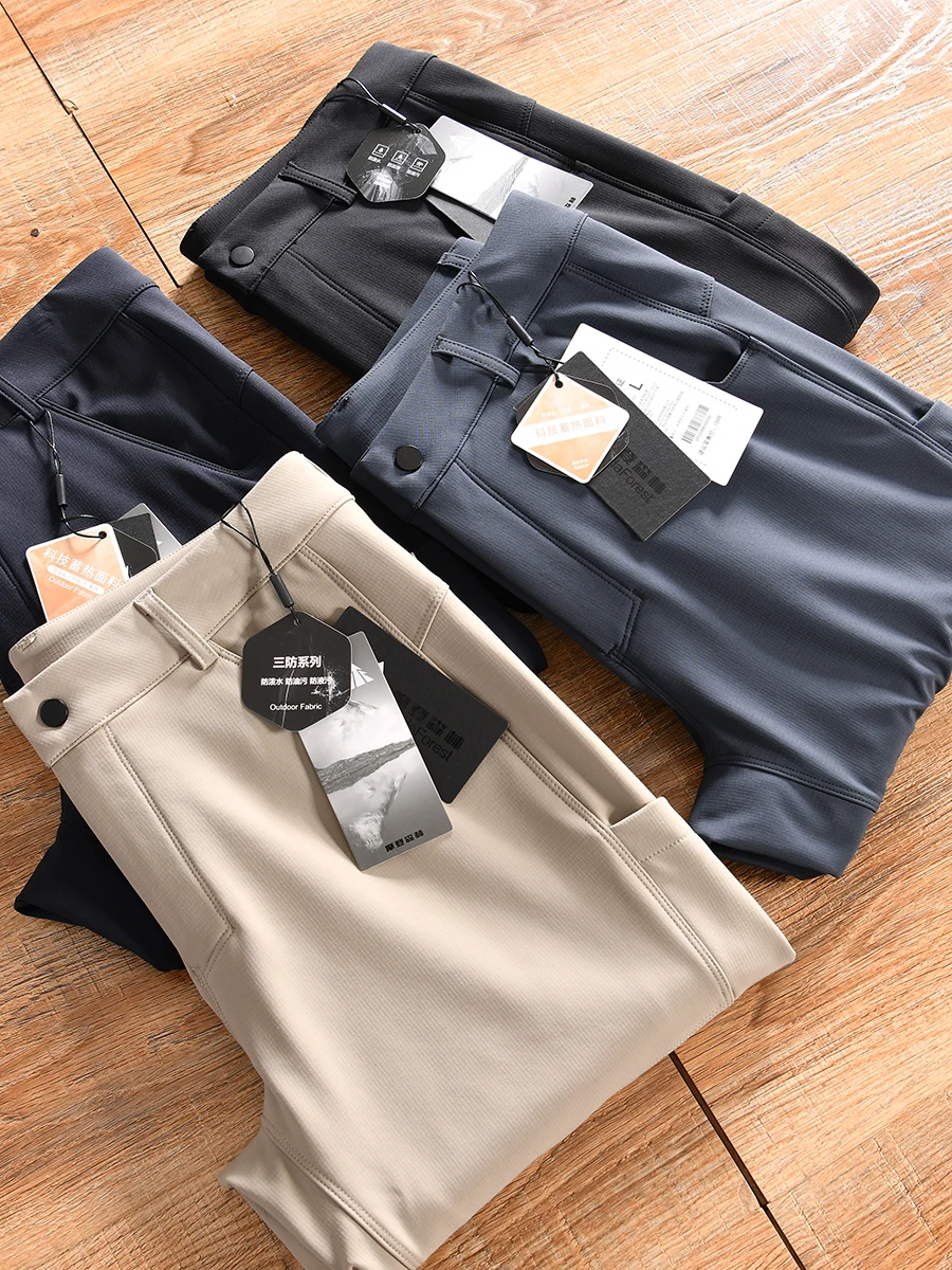 3D Tailored Fleece Lined Soft Casual Trousers Men's Autumn Winter Outdoor Warm Grid Texture Straight Leg Pants
3D Tailored Fleece Lined Soft Casual Trousers Men's Autumn Winter Outdoor Warm Grid Texture Straight Leg Pants