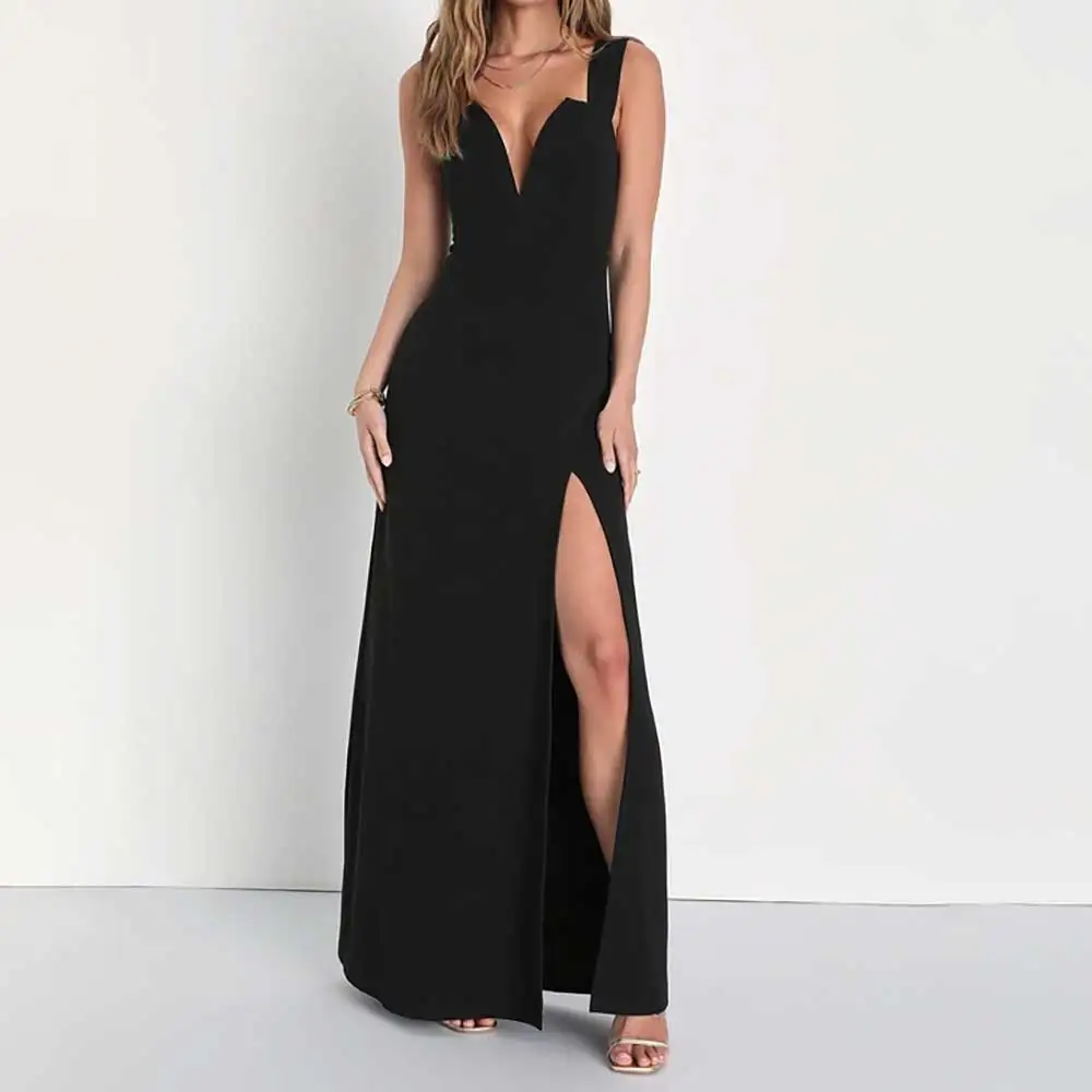 V Neck Sleeveless Side Slit A Line Evening Dress for Women Elegant Prom Dresses Bridesmaid Dresses Formal Gowns فساتين سهرة
V Neck Sleeveless Side Slit A Line Evening Dress for Women Elegant Prom Dresses Bridesmaid Dresses Formal Gowns فساتين سهرة