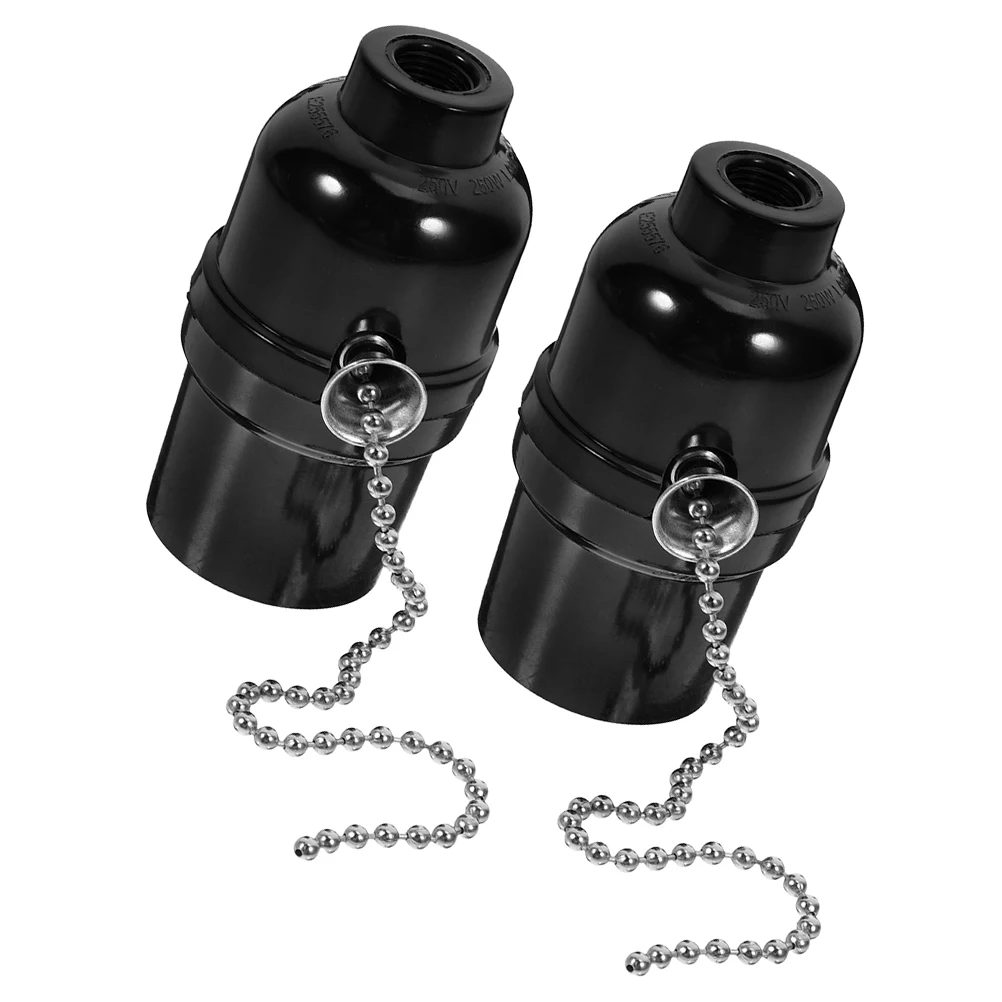 2Pcs Pull Chain Lamp Socket Holder E26 Threaded Mount Light Bulb Socket Vintage Lamp Parts Hardware Switch Decor
2Pcs Pull Chain Lamp Socket Holder E26 Threaded Mount Light Bulb Socket Vintage Lamp Parts Hardware Switch Decor