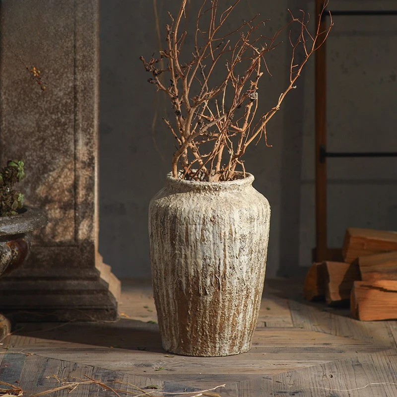 Wabi-sabi Vintage Decorative Vase, Distressed Dry Flower Pot, Rustic Centerpiece for Dried Flowers & Bouquets, Home Decor
Wabi-sabi Vintage Decorative Vase, Distressed Dry Flower Pot, Rustic Centerpiece for Dried Flowers & Bouquets, Home Decor