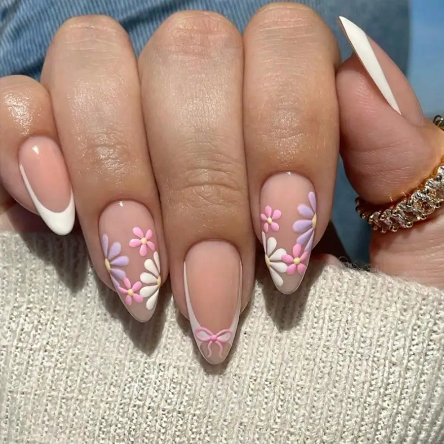 24 pieces of wearing nail, small fresh contrasting color petal flower nail art, finished product removable fake nail
24 pieces of wearing nail, small fresh contrasting color petal flower nail art, finished product removable fake nail