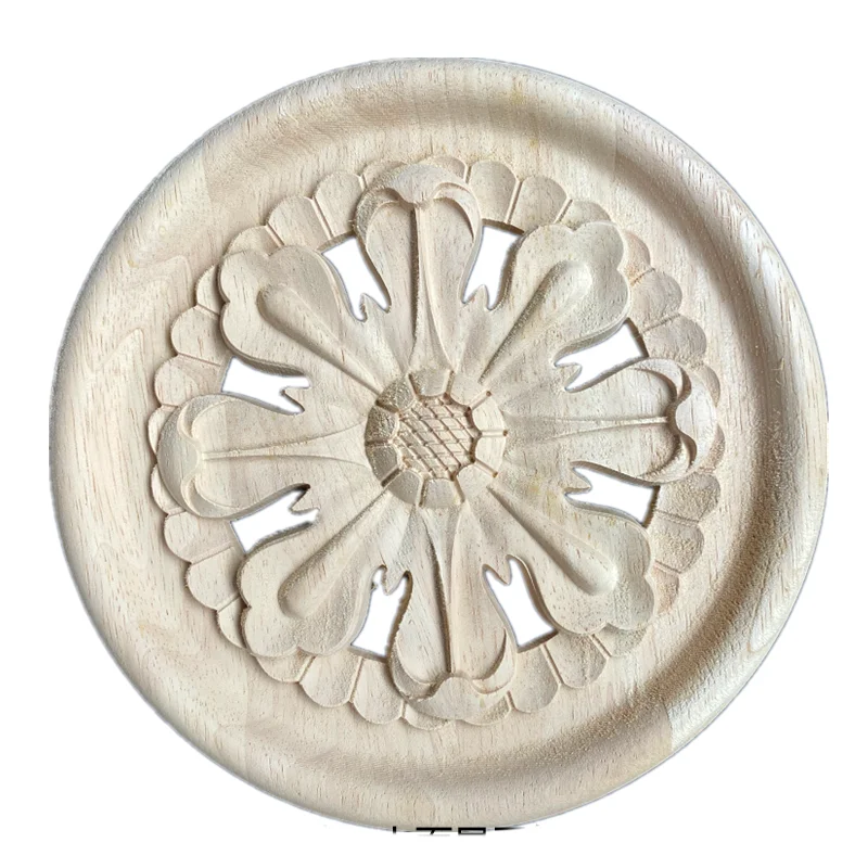 15cm 20cm Wood Carved Round Onlay Applique Unpainted Cabinets Door Vintage Home Decoration Decor Craft Furniture Accessories
15cm 20cm Wood Carved Round Onlay Applique Unpainted Cabinets Door Vintage Home Decoration Decor Craft Furniture Accessories