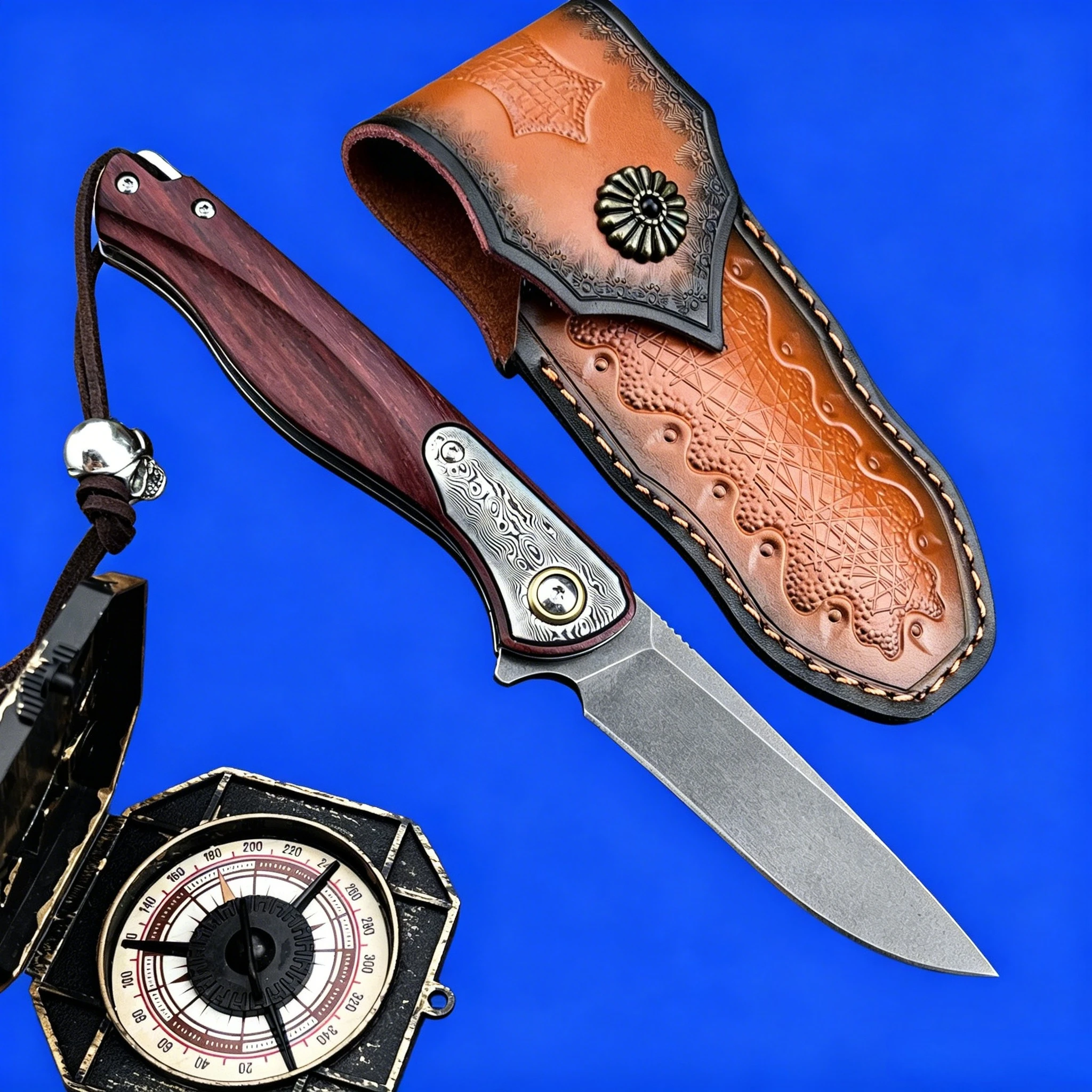 Exquisite Folding Knife for Men – D2 Steel Blade, Red Sandalwood Handle – Designed for Outdoor Camping, Everyday Carry & Gifting
Exquisite Folding Knife for Men – D2 Steel Blade, Red Sandalwood Handle – Designed for Outdoor Camping, Everyday Carry & Gifting