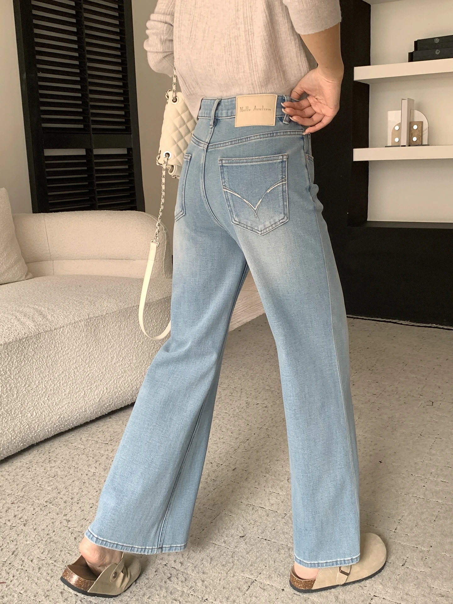 Light Wa Women's Straight Leg Loose Jeans High Waist Cotton Denim Spring New Sle Micro Flared Wide Leg Pants
Light Wa Women's Straight Leg Loose Jeans High Waist Cotton Denim Spring New Sle Micro Flared Wide Leg Pants