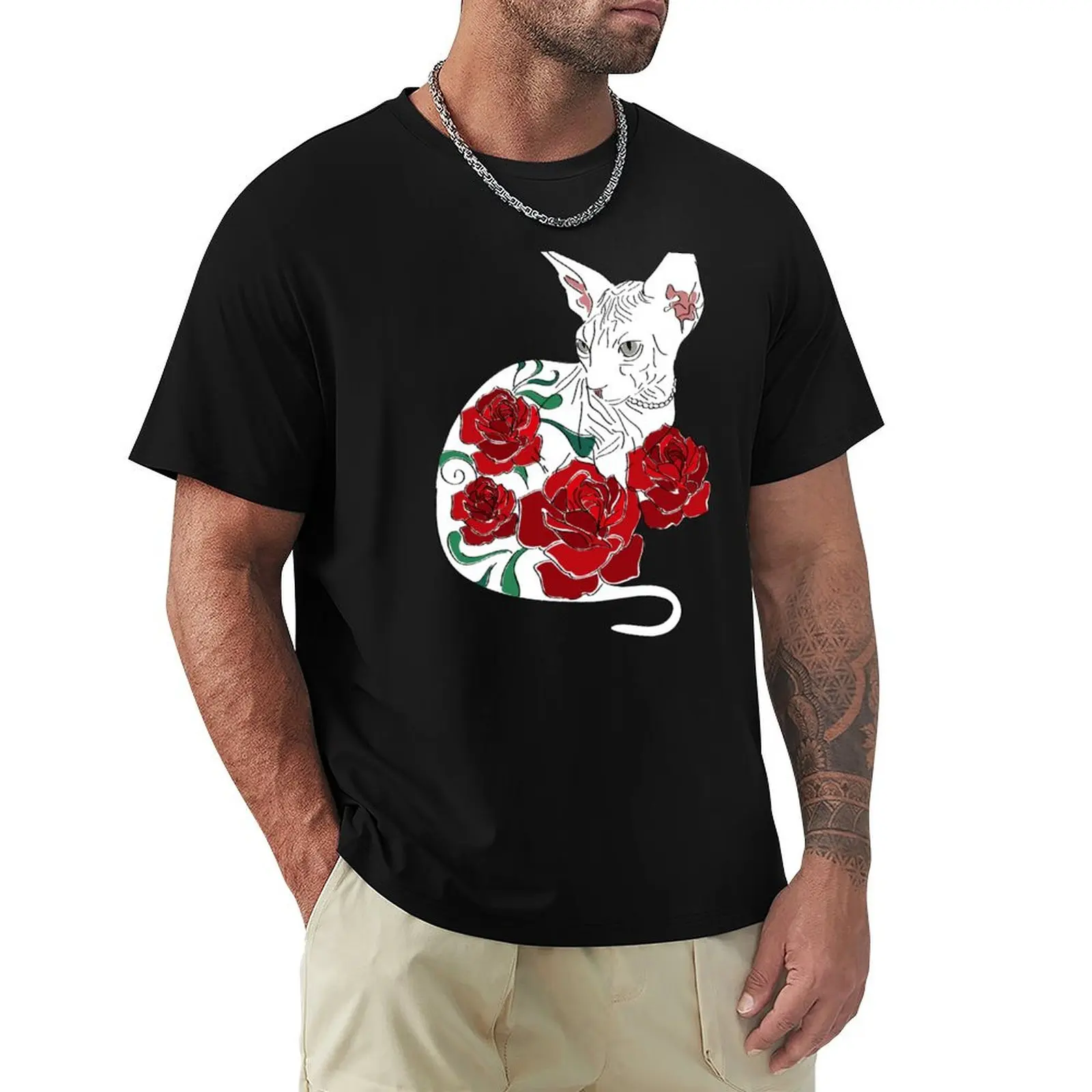 Sphynx'n'Roses T-Shirt customs design your own clothes fashion shirts mens clothing
Sphynx'n'Roses T-Shirt customs design your own clothes fashion shirts mens clothing