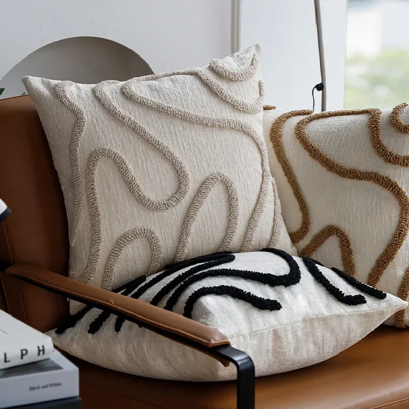 45x45 Boho Style Chenille Decorative Throw Pillow Cover Soft Geometric Lines Cushion Covers 3-color Pillowcase Sofa Living Room
45x45 Boho Style Chenille Decorative Throw Pillow Cover Soft Geometric Lines Cushion Covers 3-color Pillowcase Sofa Living Room