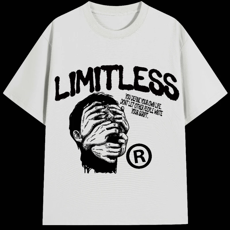 LIMITLESS Y2K-Inspired Men's Cotton T-Shirt Fashion Trend Street Short Sleeve Women High Quality Summer Crew Neck Top
LIMITLESS Y2K-Inspired Men's Cotton T-Shirt Fashion Trend Street Short Sleeve Women High Quality Summer Crew Neck Top