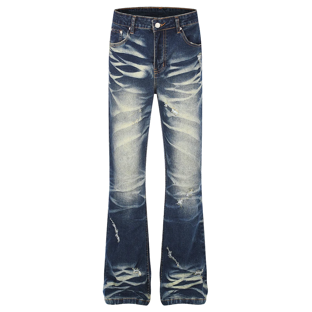 Men's Boot Cut Denim Jeans Washed Vintage Blue Cotton Spandex Pants Holes Ripped Distressed Slim Flared Trousers
Men's Boot Cut Denim Jeans Washed Vintage Blue Cotton Spandex Pants Holes Ripped Distressed Slim Flared Trousers