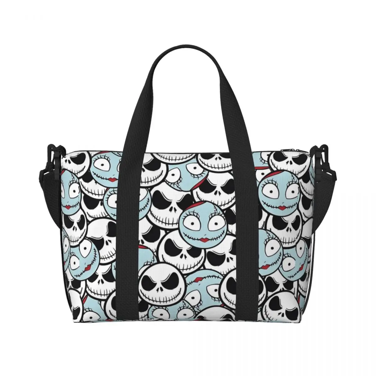 Custom Jack Skellington Grocery Tote Shopping Bags Women Big Capacity Living Skeleton Gym Beach Travel Bags
Custom Jack Skellington Grocery Tote Shopping Bags Women Big Capacity Living Skeleton Gym Beach Travel Bags