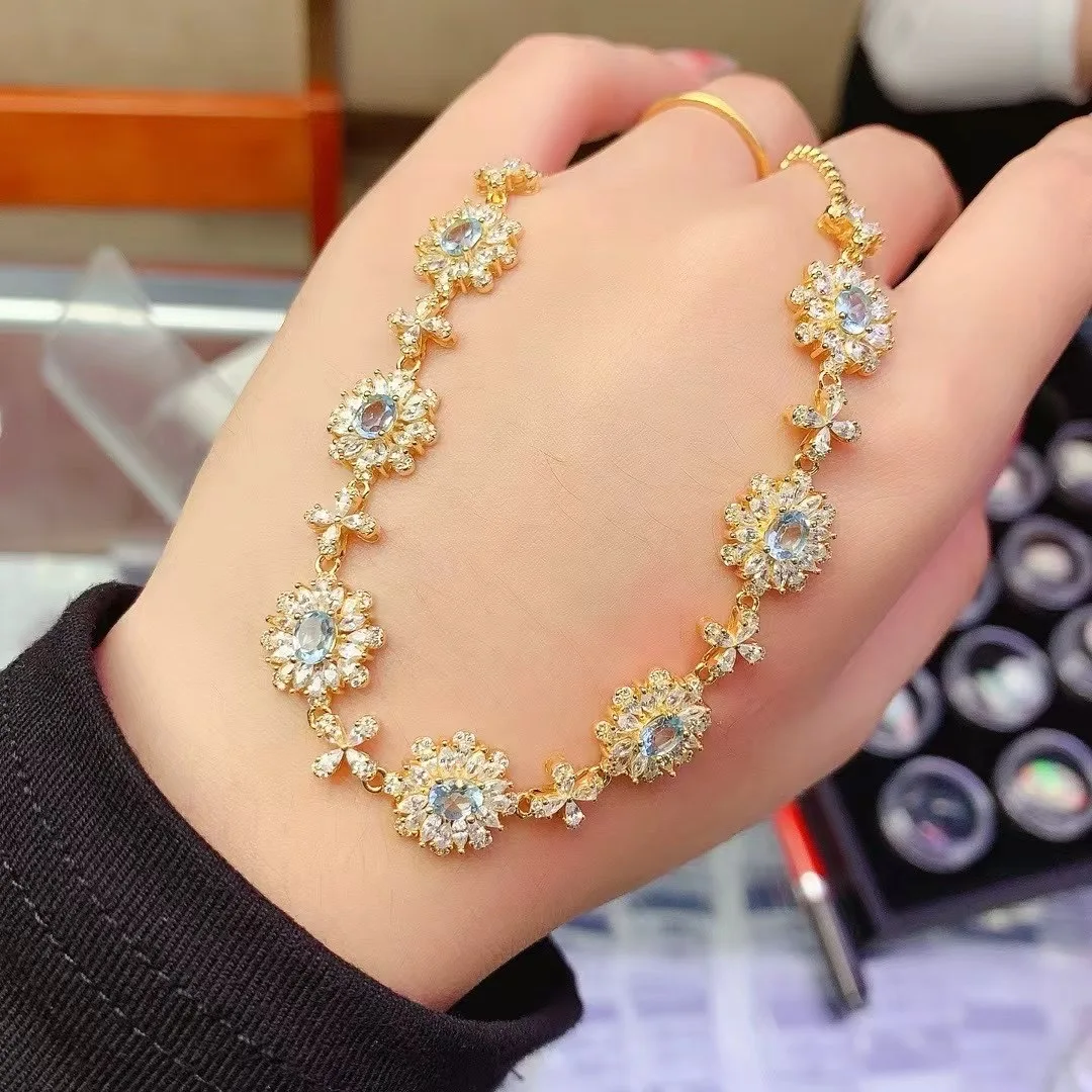 KJJEAXCMY Natural Exquisite Full Clarity Aquamarine Women's Necklace S925 Silver Plated Embedded Gems Supports Inspection
KJJEAXCMY Natural Exquisite Full Clarity Aquamarine Women's Necklace S925 Silver Plated Embedded Gems Supports Inspection