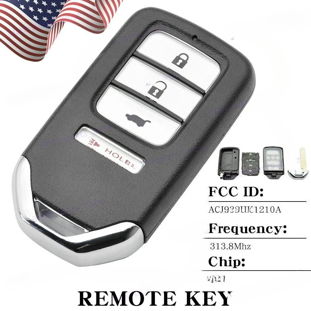 Fit for 2015 2016 HONDA CR-V KEYLESS REMOTE SMART KEY FOB ACJ932HK1210A 4BUTTONS
Fit for 2015 2016 HONDA CR-V KEYLESS REMOTE SMART KEY FOB ACJ932HK1210A 4BUTTONS