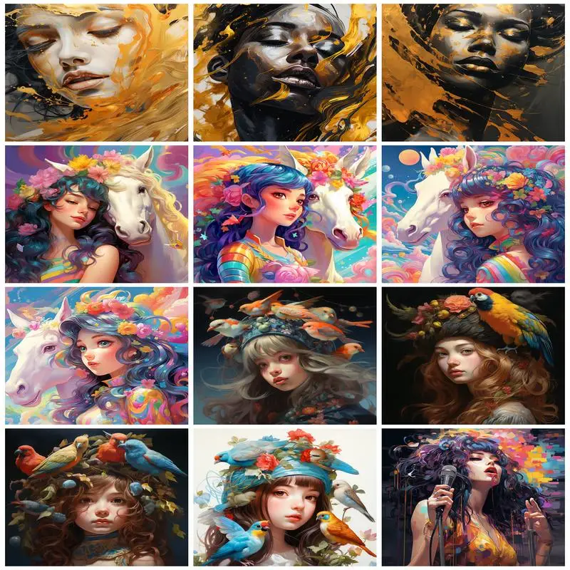 SDOYUNO Painting By Numbers With Frame Women Girls Abstract Animals Flowers Picture Wall Watercolor Arts Crafts Wall Decor
SDOYUNO Painting By Numbers With Frame Women Girls Abstract Animals Flowers Picture Wall Watercolor Arts Crafts Wall Decor