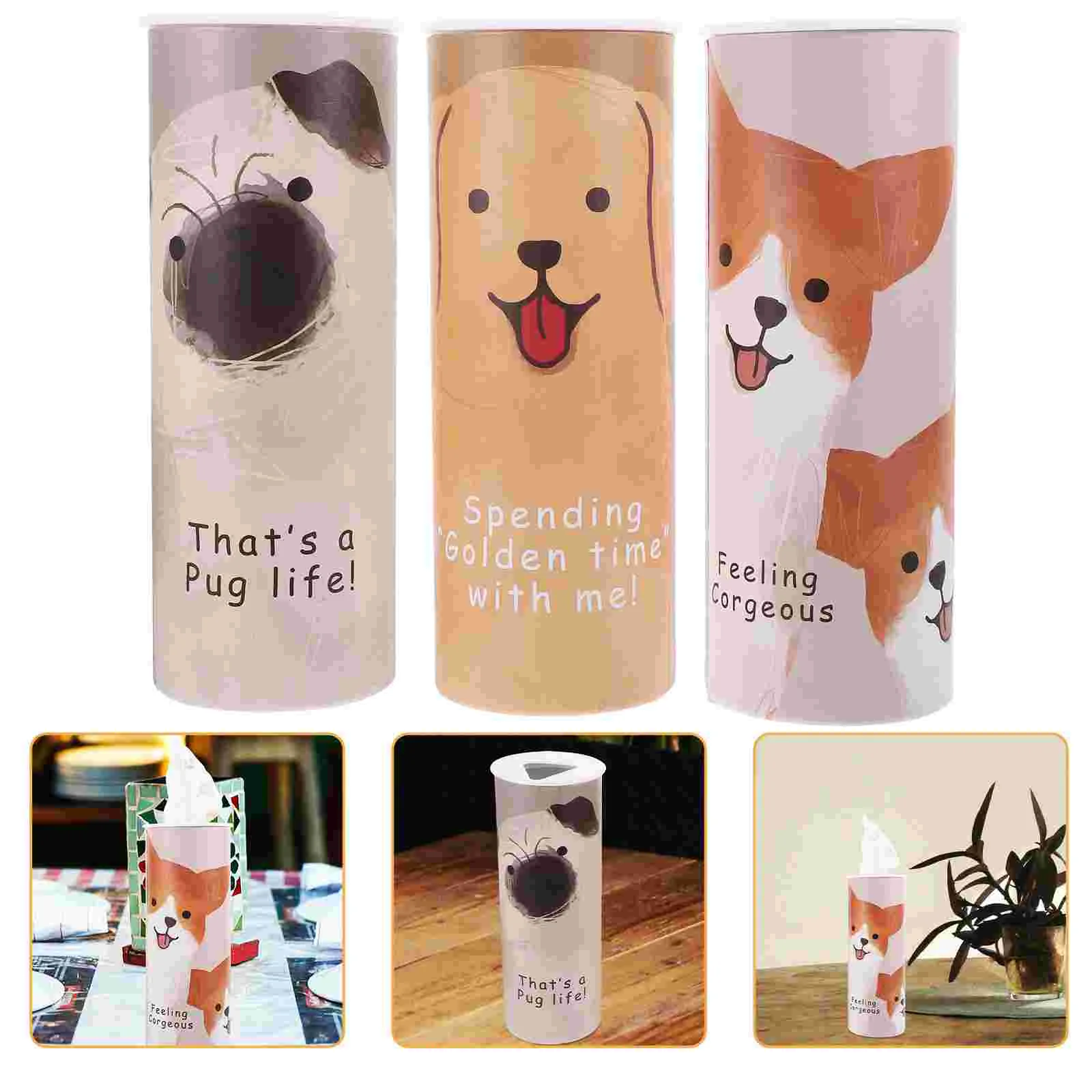 3 Pcs Cup Holder Printed Tissues Automotive Facial For Car Decorate Travel Cylinder
3 Pcs Cup Holder Printed Tissues Automotive Facial For Car Decorate Travel Cylinder
