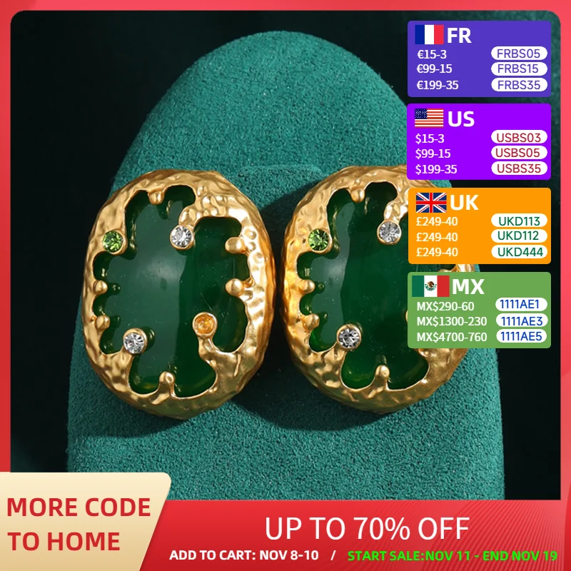 Винтажные ювелирные изделия Дубай, роскошные зеленые серьги в стиле ретро, натуральный гвоздик золотого цвета для женщин, дизайнерские аксессуары для вечеринок, тренды 2023 года
Винтажные ювелирные изделия Дубай, роскошные зеленые серьги в стиле ретро, натуральный гвоздик золотого цвета для женщин, дизайнерские аксессуары для вечеринок, тренды 2023 года