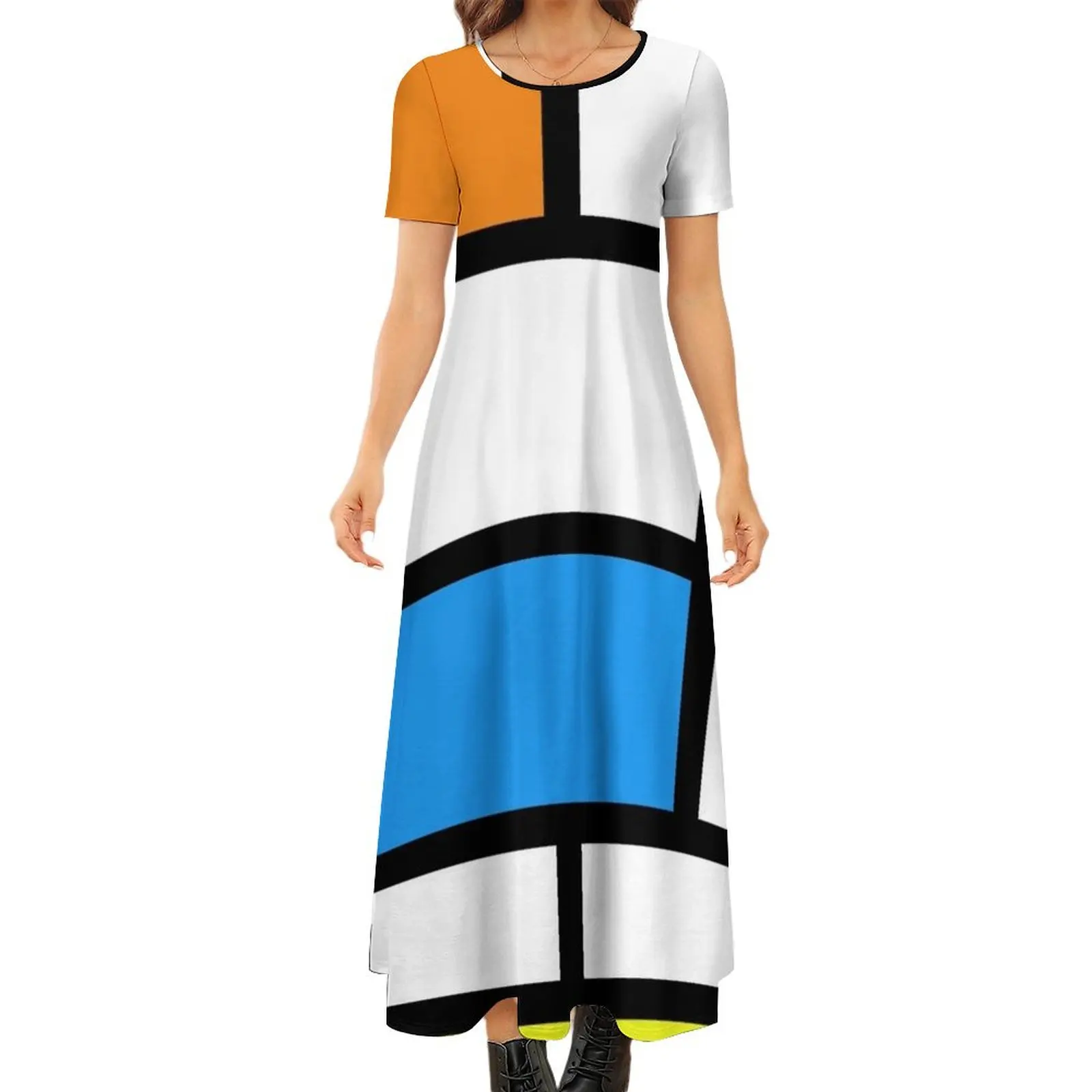Swinging 60s Mondrian Mod Round Neck Short Sleeve Dress dress women elegant luxury evening dress ladies
Swinging 60s Mondrian Mod Round Neck Short Sleeve Dress dress women elegant luxury evening dress ladies