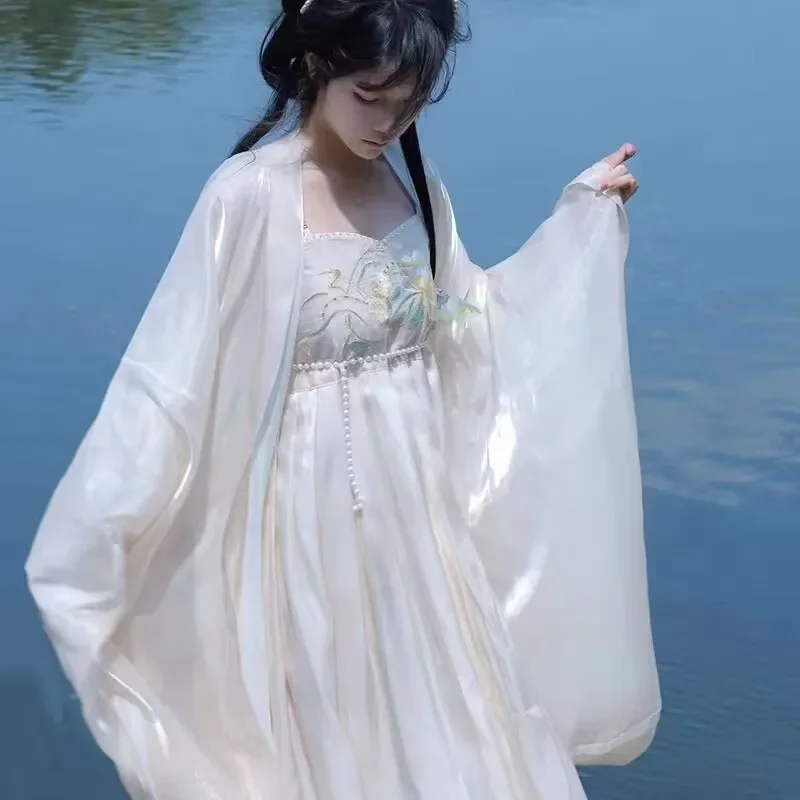 Hanfu Hallween Carnival Cosplay Costume Party Dress For Weight 140kg Lady Oversized 10XL Hanfu Dress Women Chinese Ancient Beige
Hanfu Hallween Carnival Cosplay Costume Party Dress For Weight 140kg Lady Oversized 10XL Hanfu Dress Women Chinese Ancient Beige