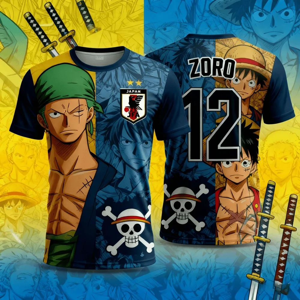 Straw Hat Pirate Anime Shirt T-shirt Fashion Street Wear Men's and Women's Loose Casual Breathable Round Neck Top Short Sleeve
Straw Hat Pirate Anime Shirt T-shirt Fashion Street Wear Men's and Women's Loose Casual Breathable Round Neck Top Short Sleeve