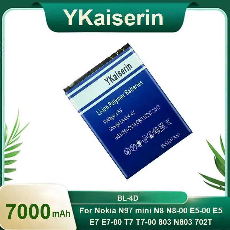 Аккумулятор YKaiserin BL-4D BL4D 3900 мАч для телефона Nokia N97 Mini N97Mini, N8, E5-00 E5 E7 T7 803 N803 702T Batterij с трек-кодом
Аккумулятор YKaiserin BL-4D BL4D 3900 мАч для телефона Nokia N97 Mini N97Mini, N8, E5-00 E5 E7 T7 803 N803 702T Batterij с трек-кодом