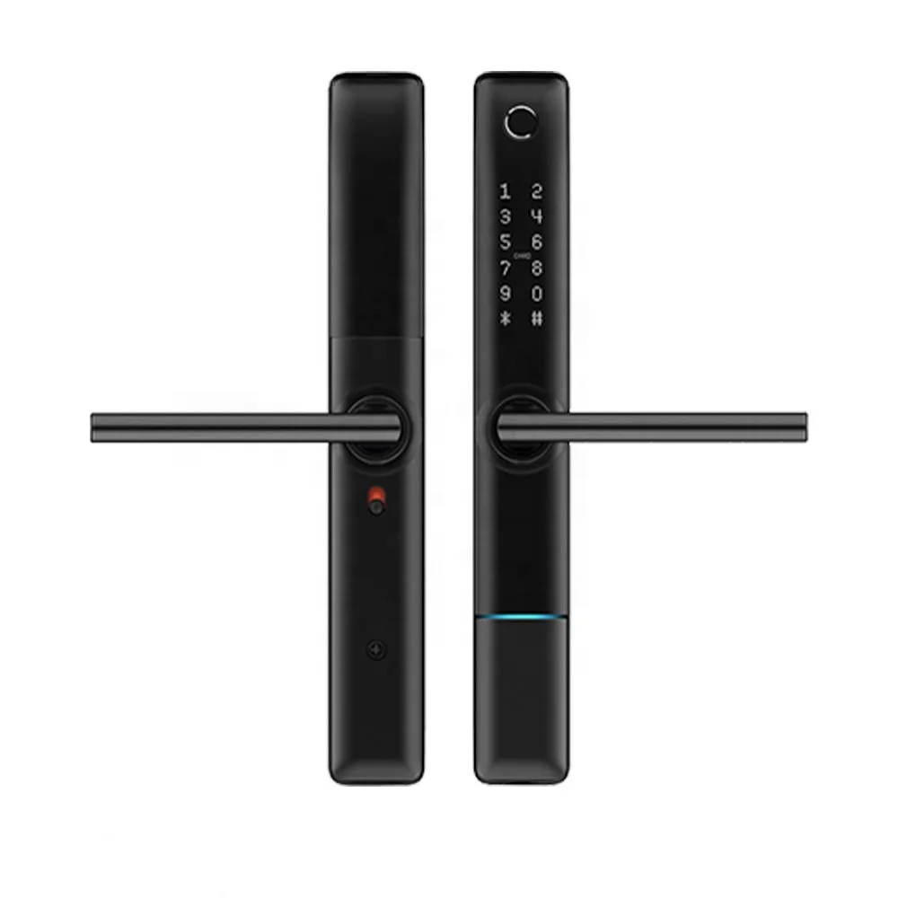 Tuya Biometric wifi smart door lock with fingerprint Digital Electronic smart finger door lock
Tuya Biometric wifi smart door lock with fingerprint Digital Electronic smart finger door lock