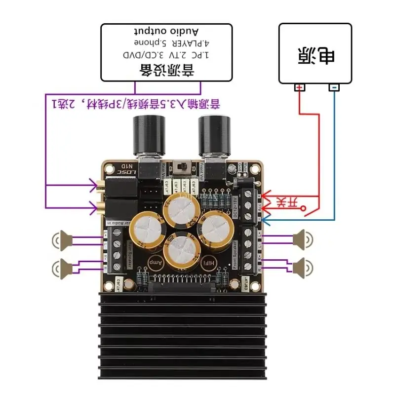 Плата усилителя мощности TDA7850 (4*80 Вт) для автомобильной аудиосистемы класса AB, модуль ACC
Плата усилителя мощности TDA7850 (4*80 Вт) для автомобильной аудиосистемы класса AB, модуль ACC