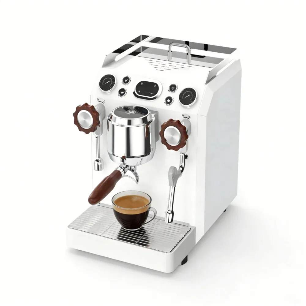 Commercial Semi-Automatic Coffee Machine Dual Boiler Stainless Steel Dual Pressure Gauge Italian Pump 58mm Professional
Commercial Semi-Automatic Coffee Machine Dual Boiler Stainless Steel Dual Pressure Gauge Italian Pump 58mm Professional