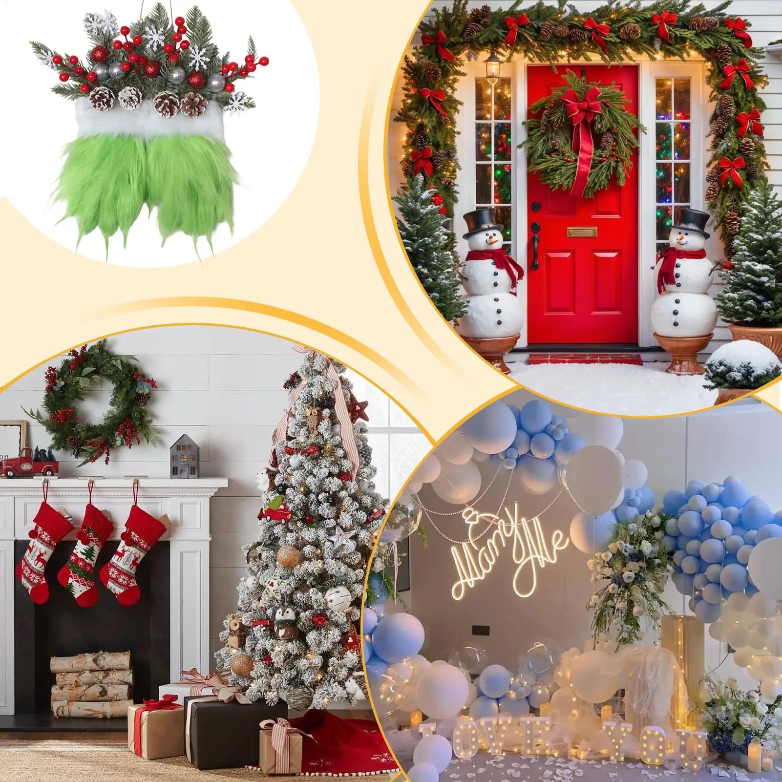 Рождественские венки для входной двери с сосновыми шишками, искусственный венок для входной двери, Рождественский декор для внутреннего и наружного елки, патио
Рождественские венки для входной двери с сосновыми шишками, искусственный венок для входной двери, Рождественский декор для внутреннего и наружного елки, патио