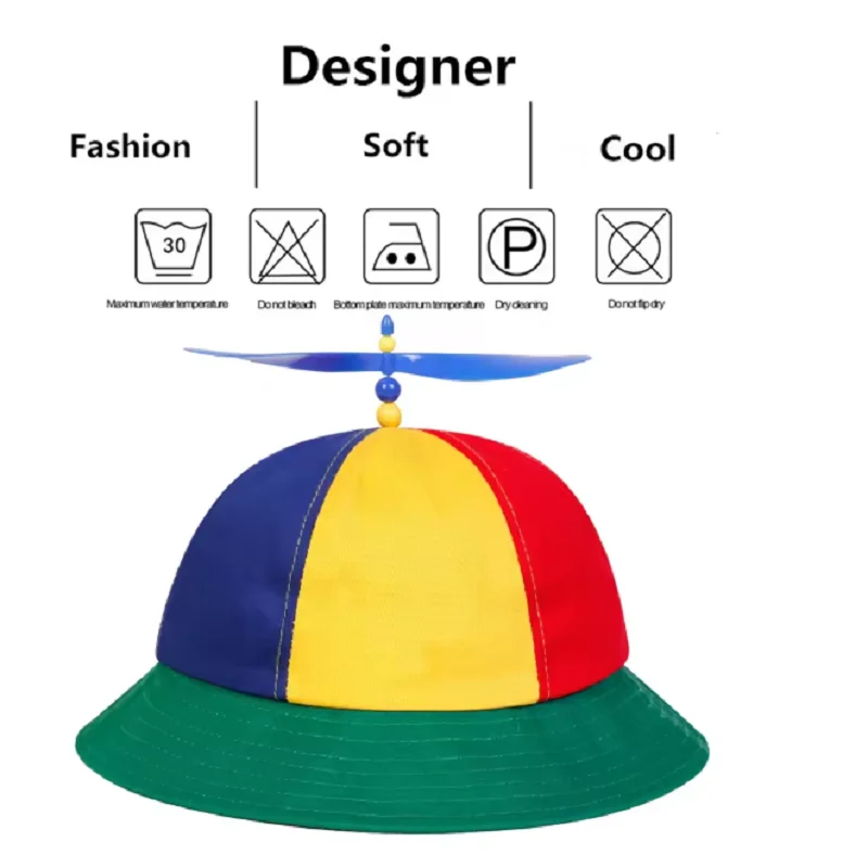 Unisex Multi Color Splicing Propeller Personality Bucket Hats Fishermen Caps Outdoor Casual Cap Sunscreen Hat
Unisex Multi Color Splicing Propeller Personality Bucket Hats Fishermen Caps Outdoor Casual Cap Sunscreen Hat