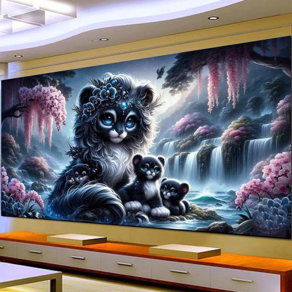 Vibrant Tiger And Cub Waterfall Landscape Flowers- Psychedelic Animal Art 5D Diamond Painting Kit - DIY Full Drill Round Acrylic
Vibrant Tiger And Cub Waterfall Landscape Flowers- Psychedelic Animal Art 5D Diamond Painting Kit - DIY Full Drill Round Acrylic