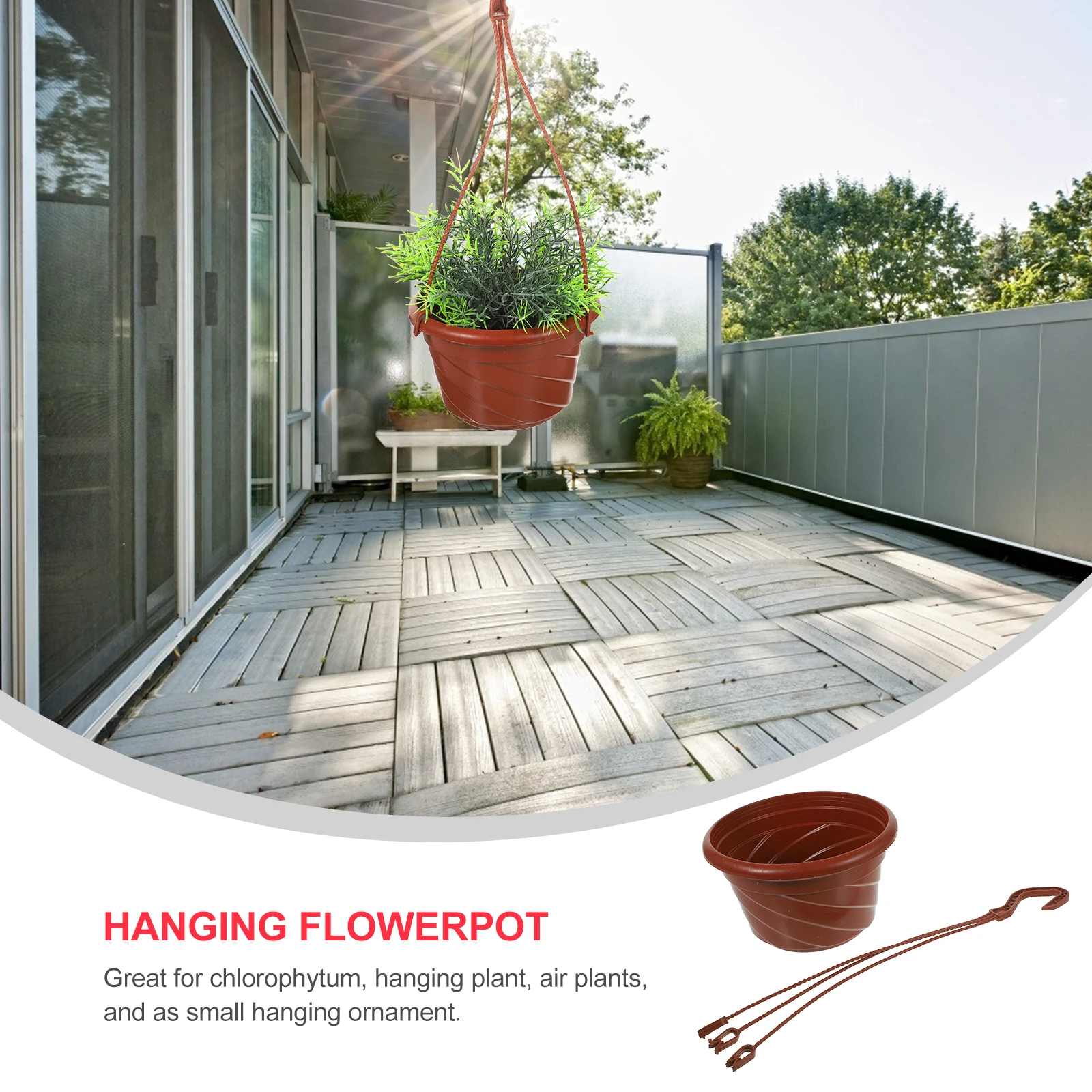 3 Pcs Nursery Chlorophytum Flower Pot Indoor Plants Balcony Railing Planter Outdoor Hanging Baskets for
3 Pcs Nursery Chlorophytum Flower Pot Indoor Plants Balcony Railing Planter Outdoor Hanging Baskets for