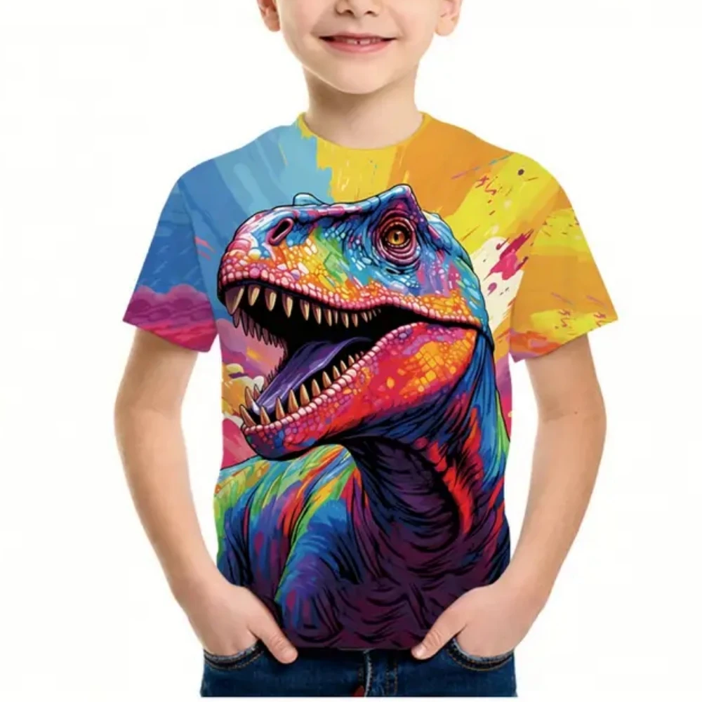 Clothing for Boys Cartoon Dinosaur 3D Print Graphic T Shirts Summer Daily Casual Tee Top Clothes for Children T-Shirts for Boys
Clothing for Boys Cartoon Dinosaur 3D Print Graphic T Shirts Summer Daily Casual Tee Top Clothes for Children T-Shirts for Boys