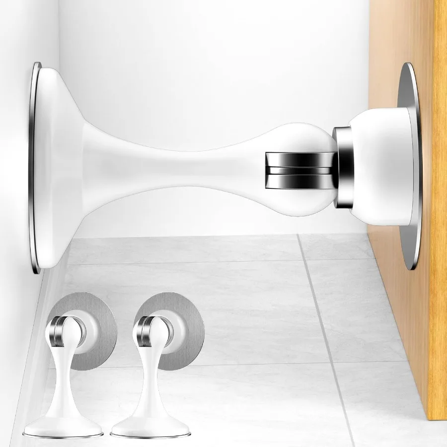 Магнитные дверные стопоры из нержавеющей стали, 2 шт., магнитный дверной стопор, настенный и напольный монтаж, дверной стопор без сверления с 3D-клеевым клеем
Магнитные дверные стопоры из нержавеющей стали, 2 шт., магнитный дверной стопор, настенный и напольный монтаж, дверной стопор без сверления с 3D-клеевым клеем